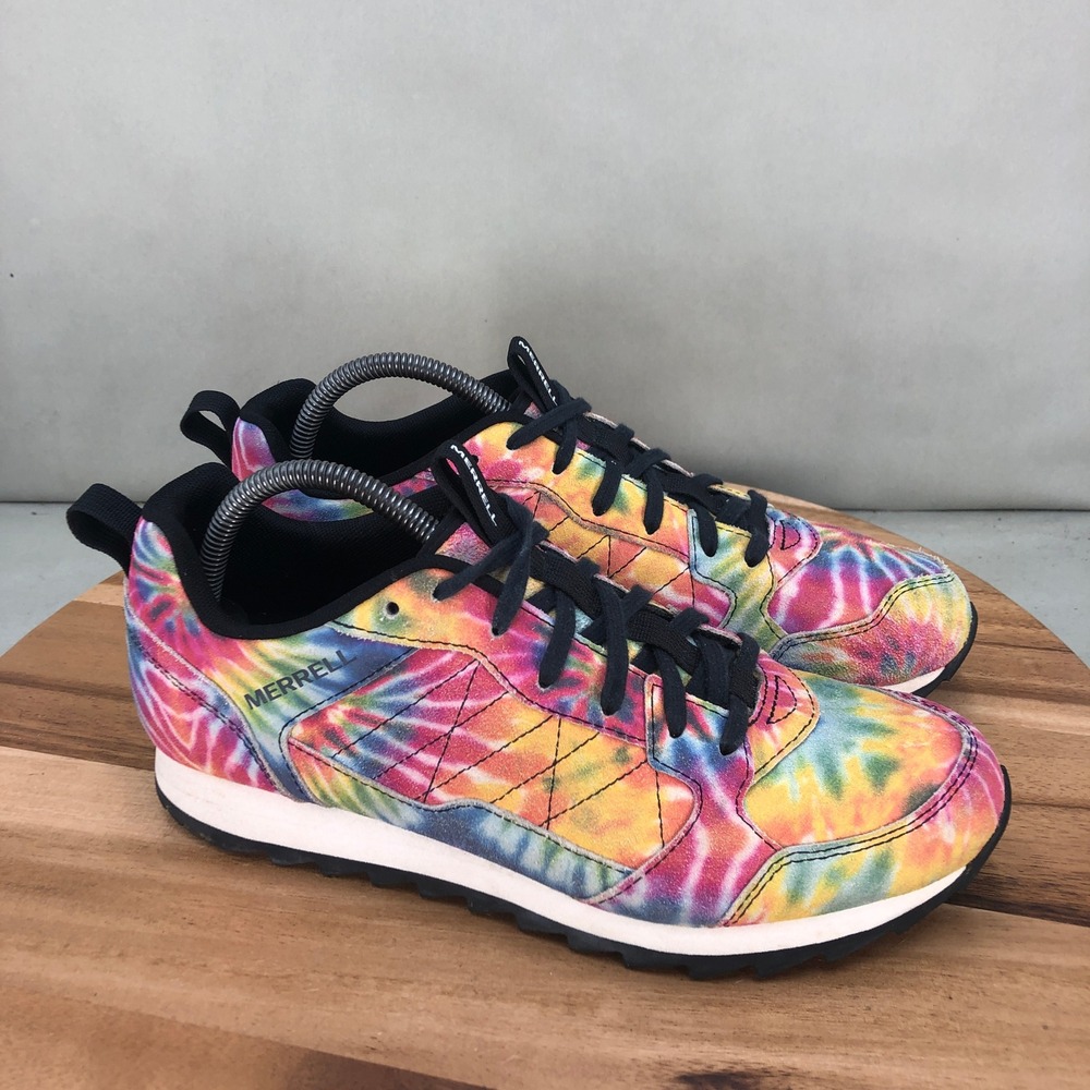 Merrell Alpine Sneakers Tie Dye Mens Size 8.5 Multi Color Low Top Shoes